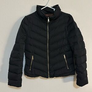 H&M puffer jacket with fur trim (removable)